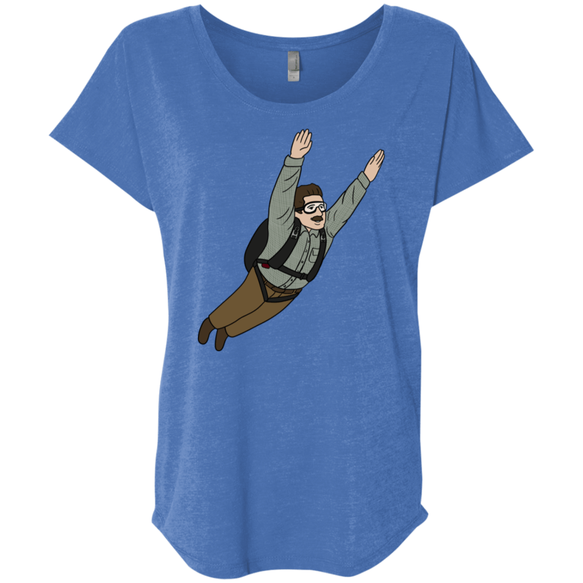 T-Shirts Vintage Royal / X-Small Peter is my Hero Triblend Dolman Sleeve