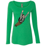 T-Shirts Envy / S Peter is my Hero Women's Triblend Long Sleeve Shirt
