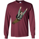 T-Shirts Maroon / YS Peter is my Hero Youth Long Sleeve T-Shirt