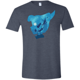 T-Shirts Heather Navy / S Peter Portrait Men's Semi-Fitted Softstyle