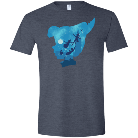 T-Shirts Heather Navy / S Peter Portrait Men's Semi-Fitted Softstyle