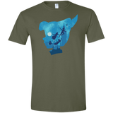 T-Shirts Military Green / S Peter Portrait Men's Semi-Fitted Softstyle