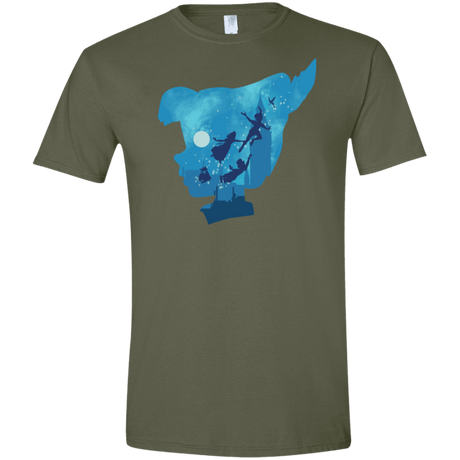 T-Shirts Military Green / S Peter Portrait Men's Semi-Fitted Softstyle