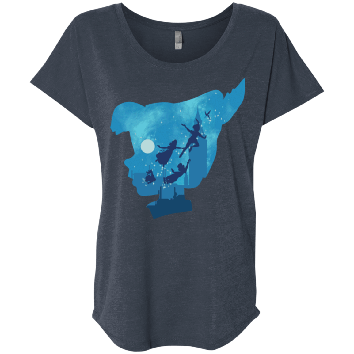 T-Shirts Vintage Navy / X-Small Peter Portrait Triblend Dolman Sleeve