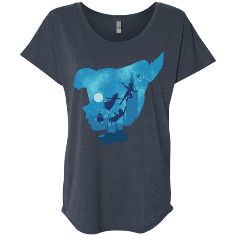 T-Shirts Vintage Navy / X-Small Peter Portrait Triblend Dolman Sleeve