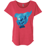 T-Shirts Vintage Red / X-Small Peter Portrait Triblend Dolman Sleeve