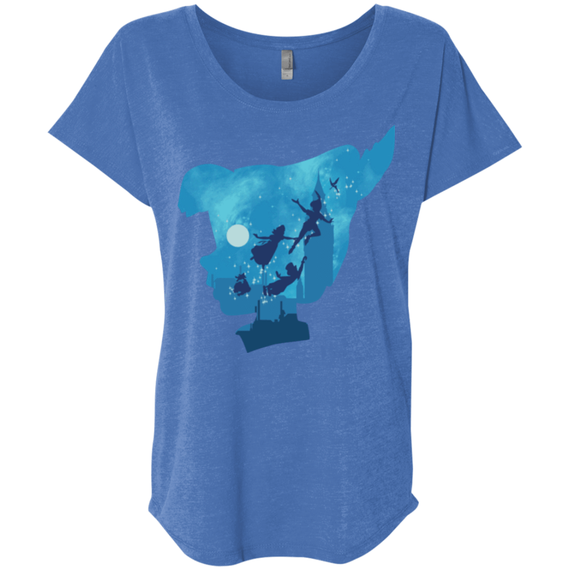 T-Shirts Vintage Royal / X-Small Peter Portrait Triblend Dolman Sleeve