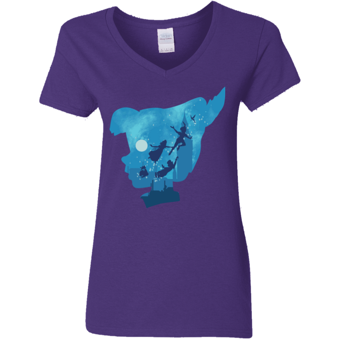 T-Shirts Purple / S Peter Portrait Women's V-Neck T-Shirt