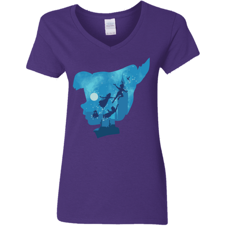 T-Shirts Purple / S Peter Portrait Women's V-Neck T-Shirt