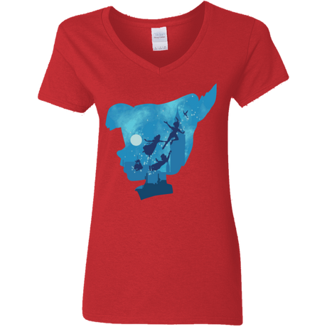 T-Shirts Red / S Peter Portrait Women's V-Neck T-Shirt