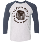 T-Shirts Heather White/Indigo / X-Small Peter Quill Men's Triblend 3/4 Sleeve