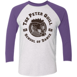 T-Shirts Heather White/Purple Rush / X-Small Peter Quill Men's Triblend 3/4 Sleeve