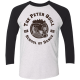 T-Shirts Heather White/Vintage Black / X-Small Peter Quill Men's Triblend 3/4 Sleeve
