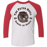 T-Shirts Heather White/Vintage Red / X-Small Peter Quill Men's Triblend 3/4 Sleeve