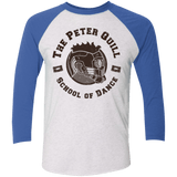 T-Shirts Heather White/Vintage Royal / X-Small Peter Quill Men's Triblend 3/4 Sleeve