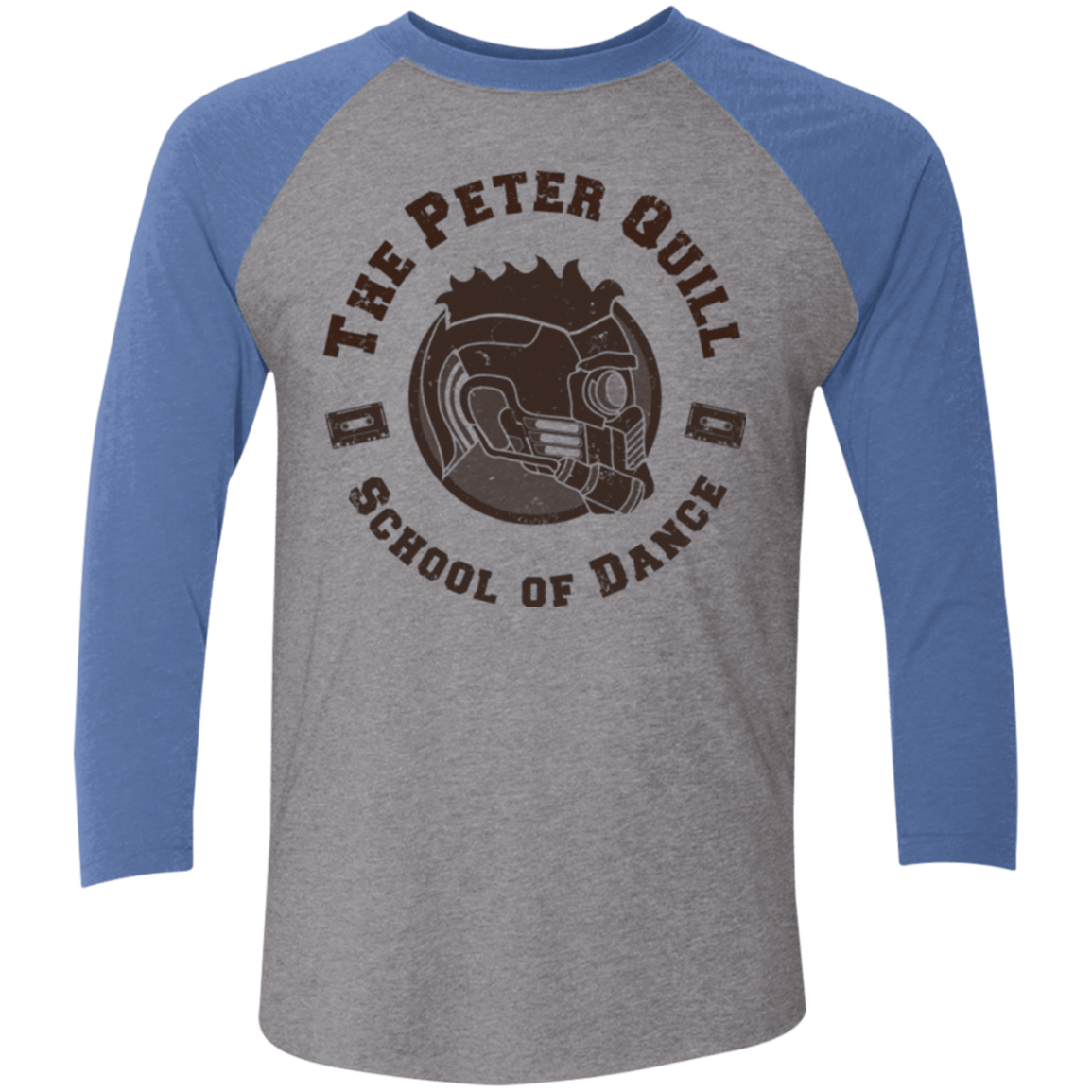 T-Shirts Premium Heather/ Vintage Royal / X-Small Peter Quill Men's Triblend 3/4 Sleeve
