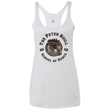T-Shirts Heather White / X-Small Peter Quill Women's Triblend Racerback Tank