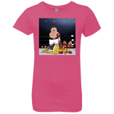 T-Shirts Hot Pink / YXS Peter vs Giant Chicken Girls Premium T-Shirt