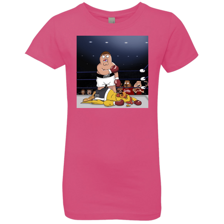 T-Shirts Hot Pink / YXS Peter vs Giant Chicken Girls Premium T-Shirt