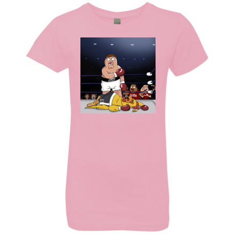 T-Shirts Light Pink / YXS Peter vs Giant Chicken Girls Premium T-Shirt