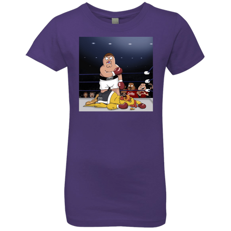 T-Shirts Purple Rush / YXS Peter vs Giant Chicken Girls Premium T-Shirt