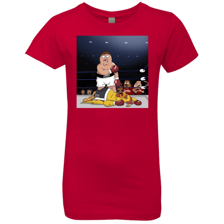 T-Shirts Red / YXS Peter vs Giant Chicken Girls Premium T-Shirt