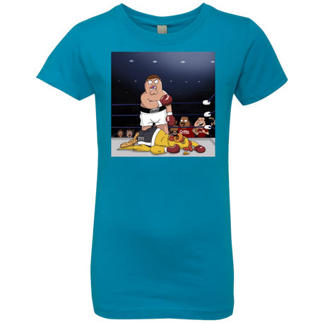 T-Shirts Turquoise / YXS Peter vs Giant Chicken Girls Premium T-Shirt