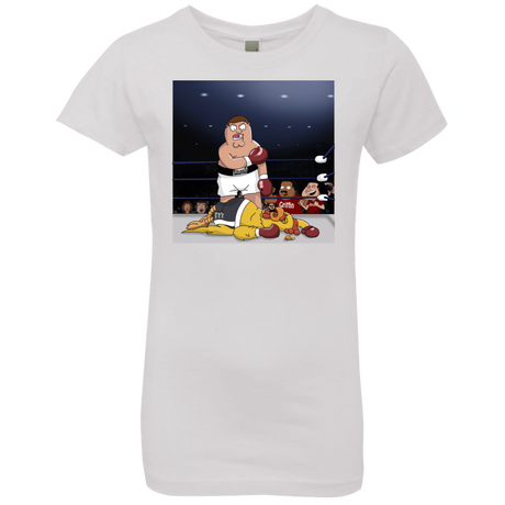 T-Shirts White / YXS Peter vs Giant Chicken Girls Premium T-Shirt