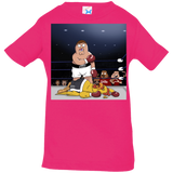 T-Shirts Hot Pink / 6 Months Peter vs Giant Chicken Infant Premium T-Shirt