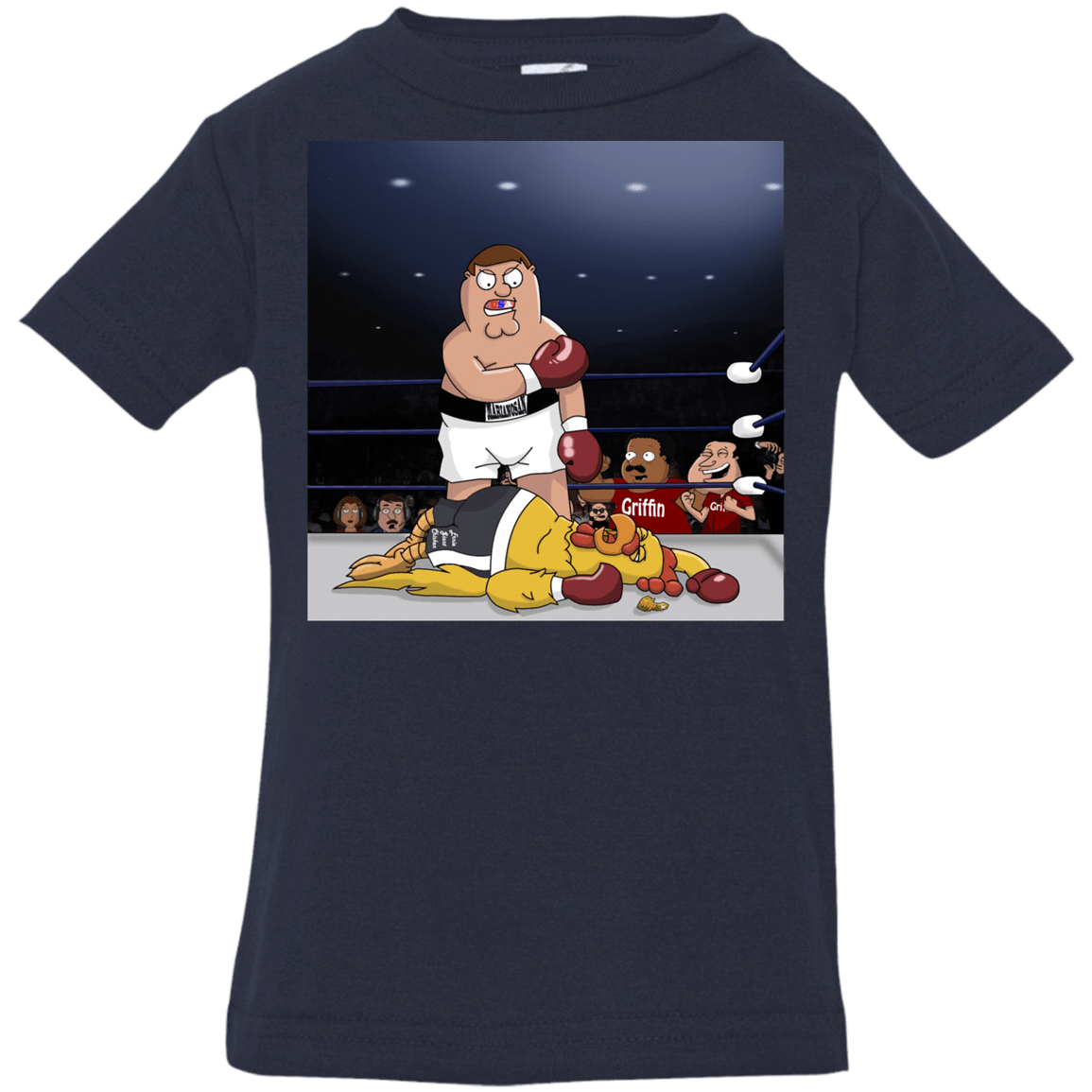 T-Shirts Navy / 6 Months Peter vs Giant Chicken Infant Premium T-Shirt