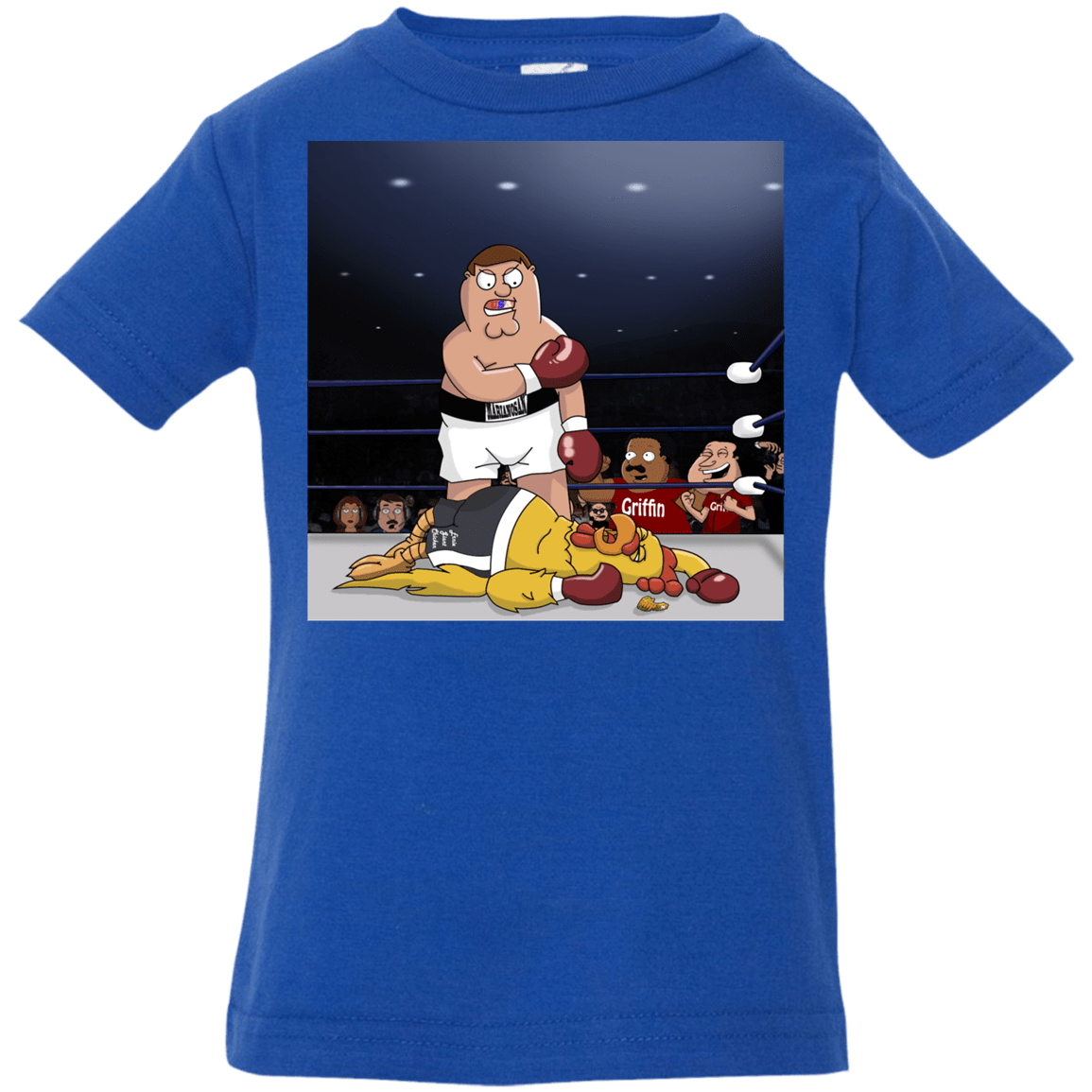 T-Shirts Royal / 6 Months Peter vs Giant Chicken Infant Premium T-Shirt