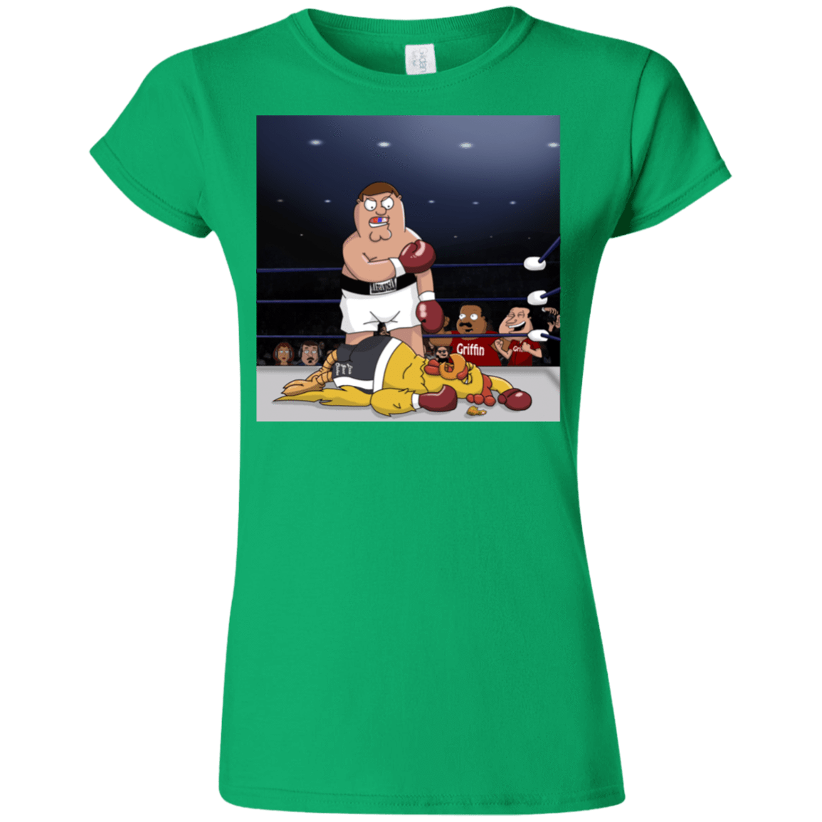 T-Shirts Irish Green / S Peter vs Giant Chicken Junior Slimmer-Fit T-Shirt