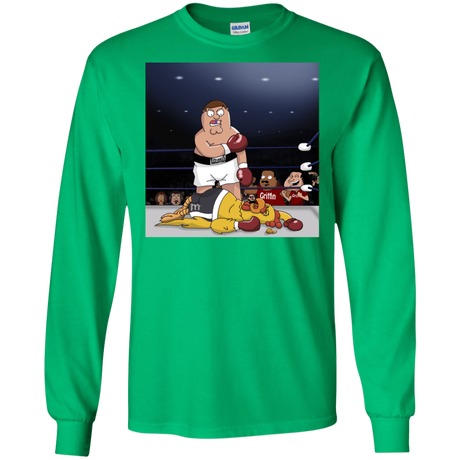 T-Shirts Irish Green / S Peter vs Giant Chicken Men's Long Sleeve T-Shirt