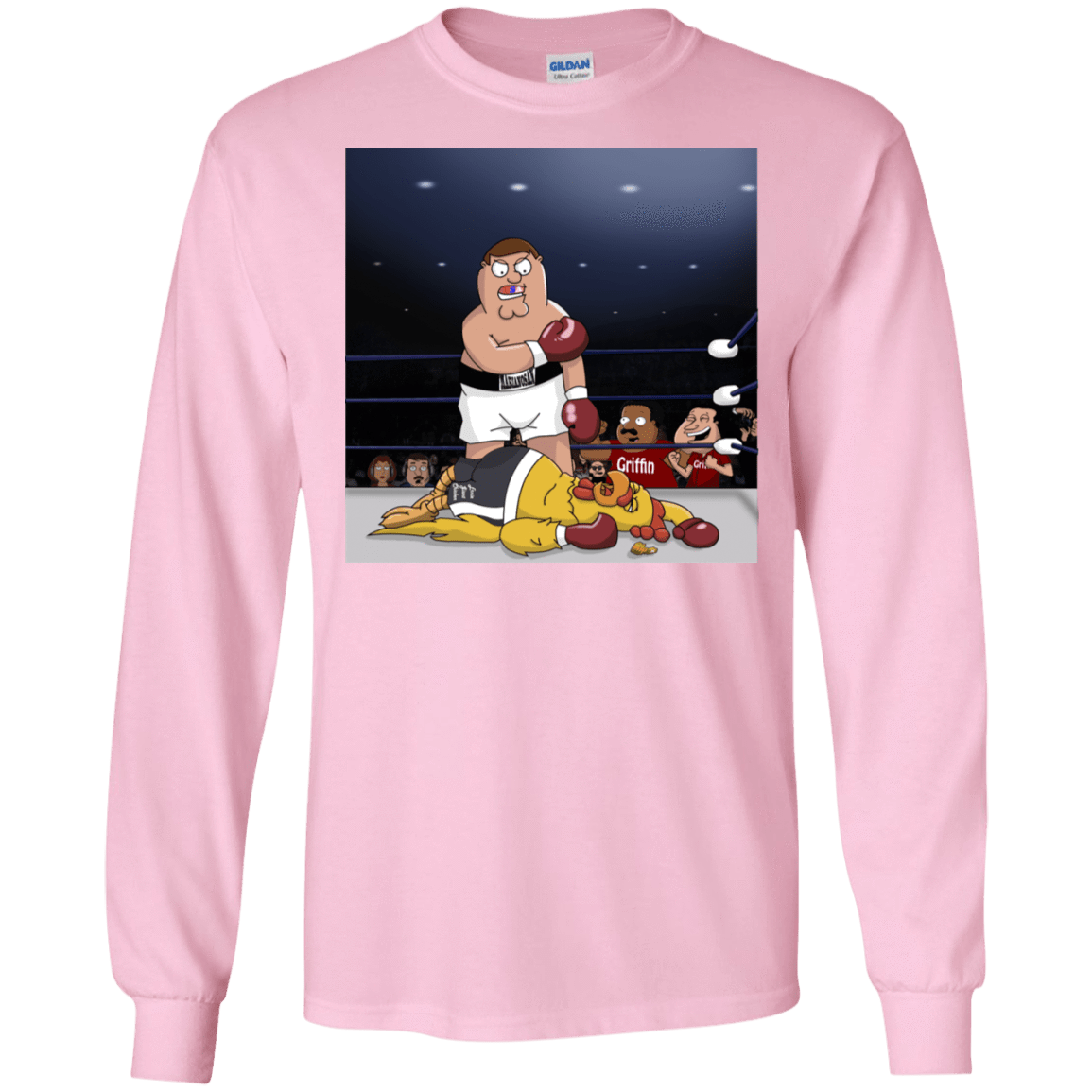 T-Shirts Light Pink / S Peter vs Giant Chicken Men's Long Sleeve T-Shirt