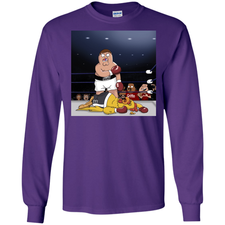 T-Shirts Purple / S Peter vs Giant Chicken Men's Long Sleeve T-Shirt