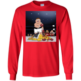 T-Shirts Red / S Peter vs Giant Chicken Men's Long Sleeve T-Shirt