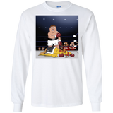 T-Shirts White / S Peter vs Giant Chicken Men's Long Sleeve T-Shirt
