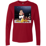 T-Shirts Cardinal / S Peter vs Giant Chicken Men's Premium Long Sleeve