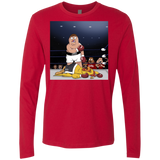 T-Shirts Red / S Peter vs Giant Chicken Men's Premium Long Sleeve