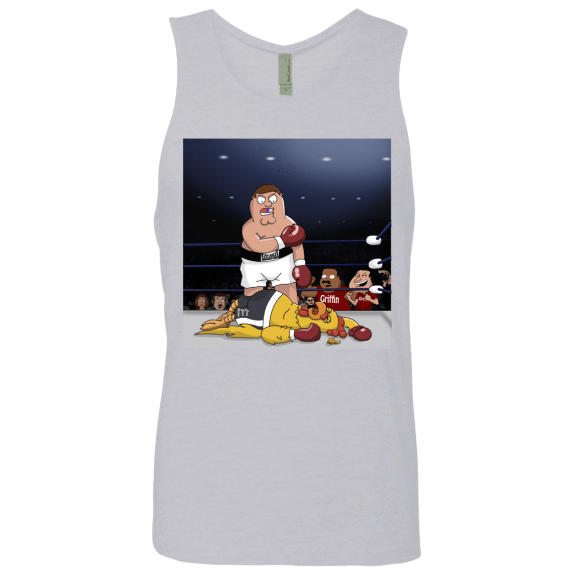 T-Shirts Heather Grey / S Peter vs Giant Chicken Men's Premium Tank Top