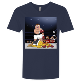 T-Shirts Midnight Navy / X-Small Peter vs Giant Chicken Men's Premium V-Neck