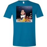 T-Shirts Antique Sapphire / S Peter vs Giant Chicken Men's Semi-Fitted Softstyle