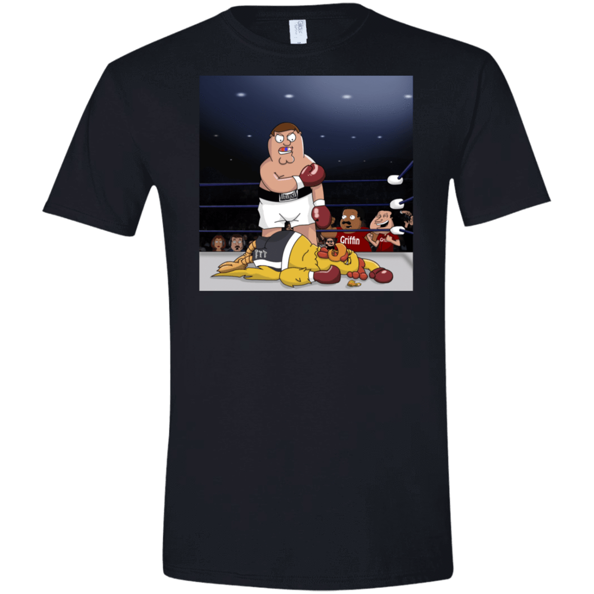 T-Shirts Black / X-Small Peter vs Giant Chicken Men's Semi-Fitted Softstyle