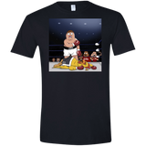 T-Shirts Black / X-Small Peter vs Giant Chicken Men's Semi-Fitted Softstyle