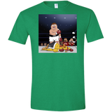 T-Shirts Heather Irish Green / S Peter vs Giant Chicken Men's Semi-Fitted Softstyle