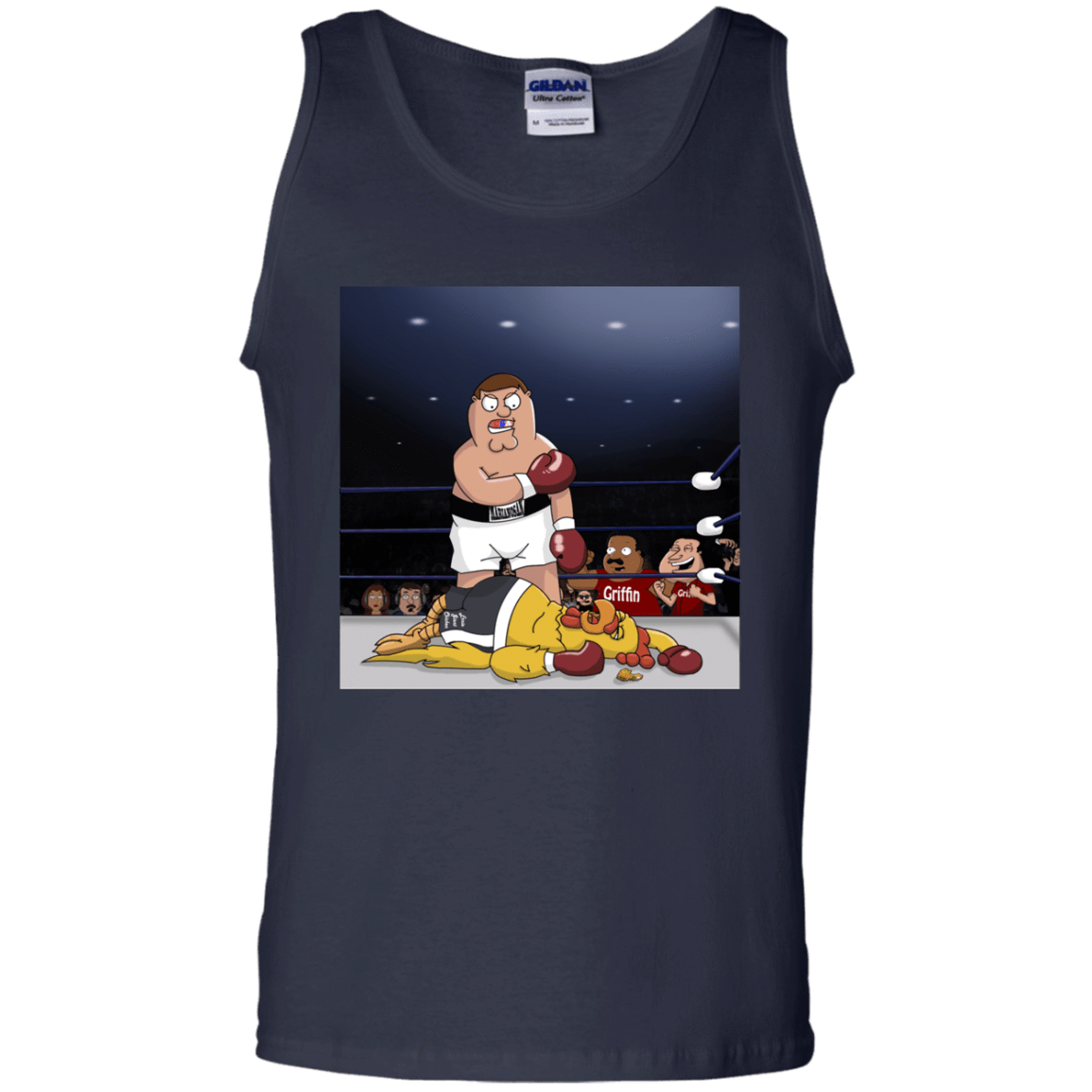 T-Shirts Navy / S Peter vs Giant Chicken Men's Tank Top