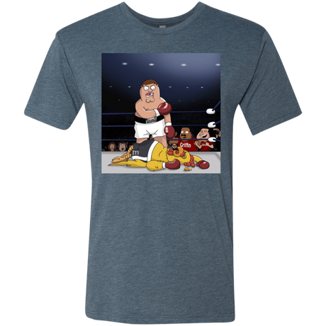 T-Shirts Indigo / S Peter vs Giant Chicken Men's Triblend T-Shirt