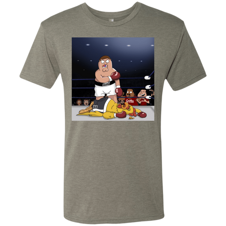 T-Shirts Venetian Grey / S Peter vs Giant Chicken Men's Triblend T-Shirt