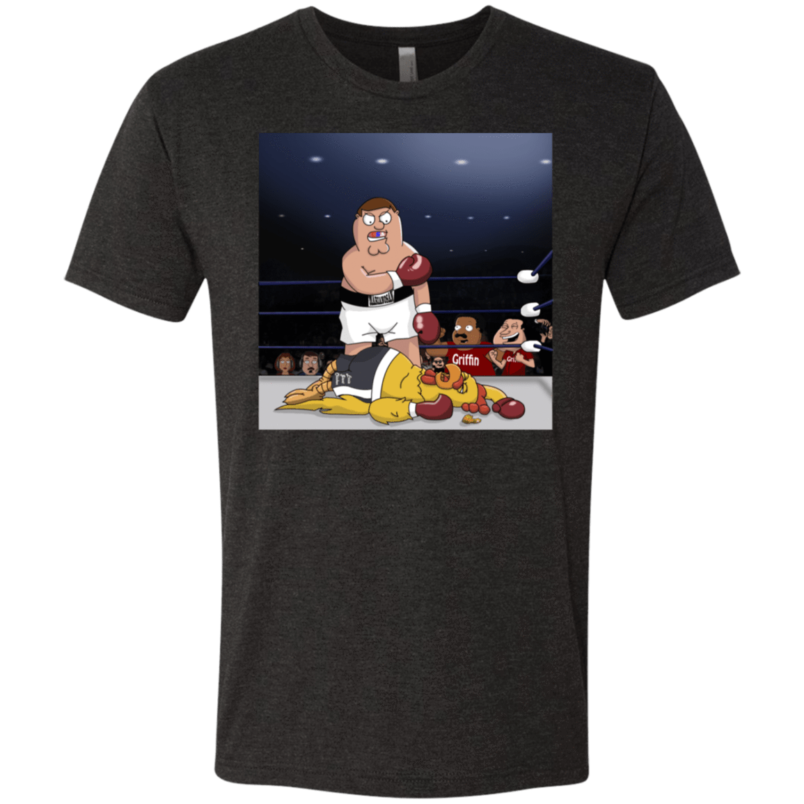 T-Shirts Vintage Black / S Peter vs Giant Chicken Men's Triblend T-Shirt