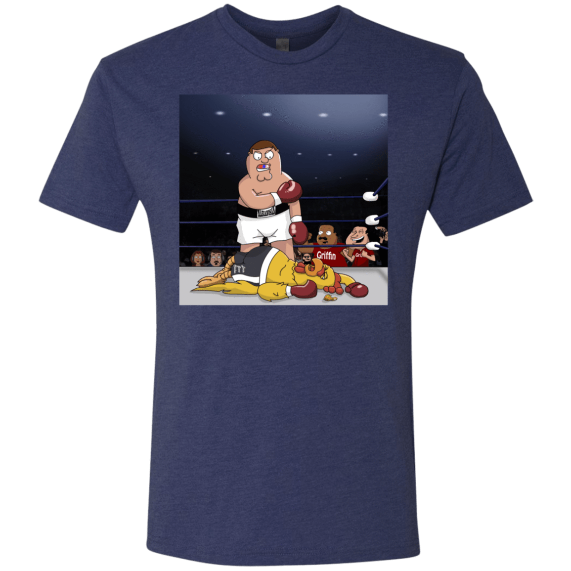 T-Shirts Vintage Navy / S Peter vs Giant Chicken Men's Triblend T-Shirt